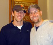 Michael Phelps and Rabbi Jason Miller